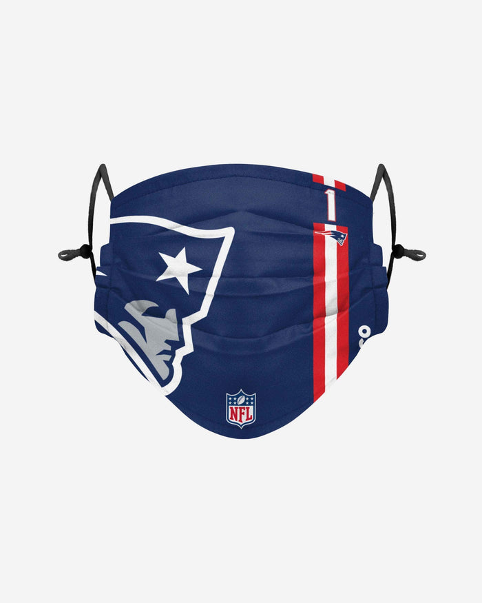 Cam Newton New England Patriots On-Field Sideline Logo Face Cover FOCO Adult - FOCO.com