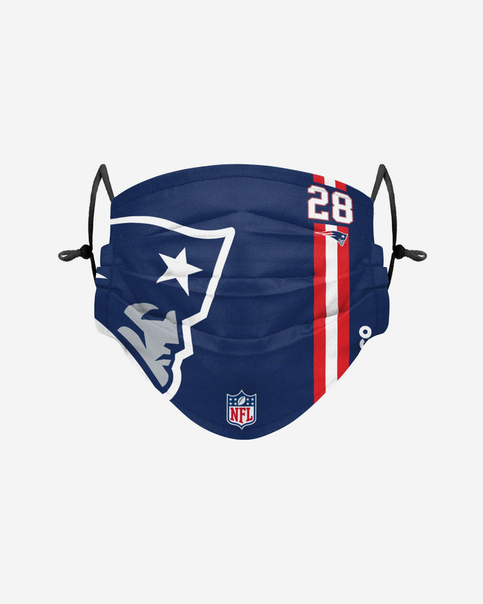 James White New England Patriots On-Field Sideline Logo Face Cover FOCO - FOCO.com
