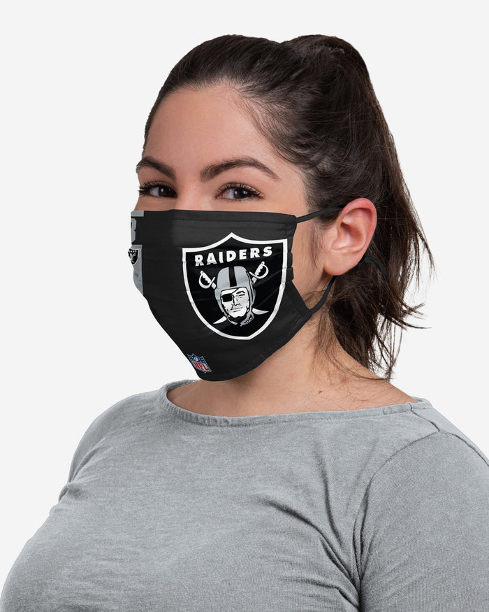 Nathan Peterman Las Vegas Raiders On-Field Sideline Logo Face Cover FOCO - FOCO.com