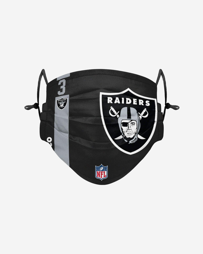 Nathan Peterman Las Vegas Raiders On-Field Sideline Logo Face Cover FOCO - FOCO.com