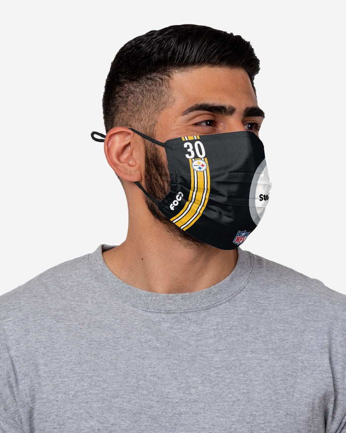 James Conner Pittsburgh Steelers On-Field Sideline Logo Face Cover FOCO - FOCO.com