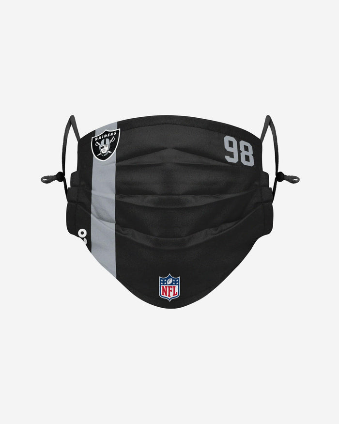 Maxx Crosby Las Vegas Raiders On-Field Sideline Face Cover FOCO - FOCO.com