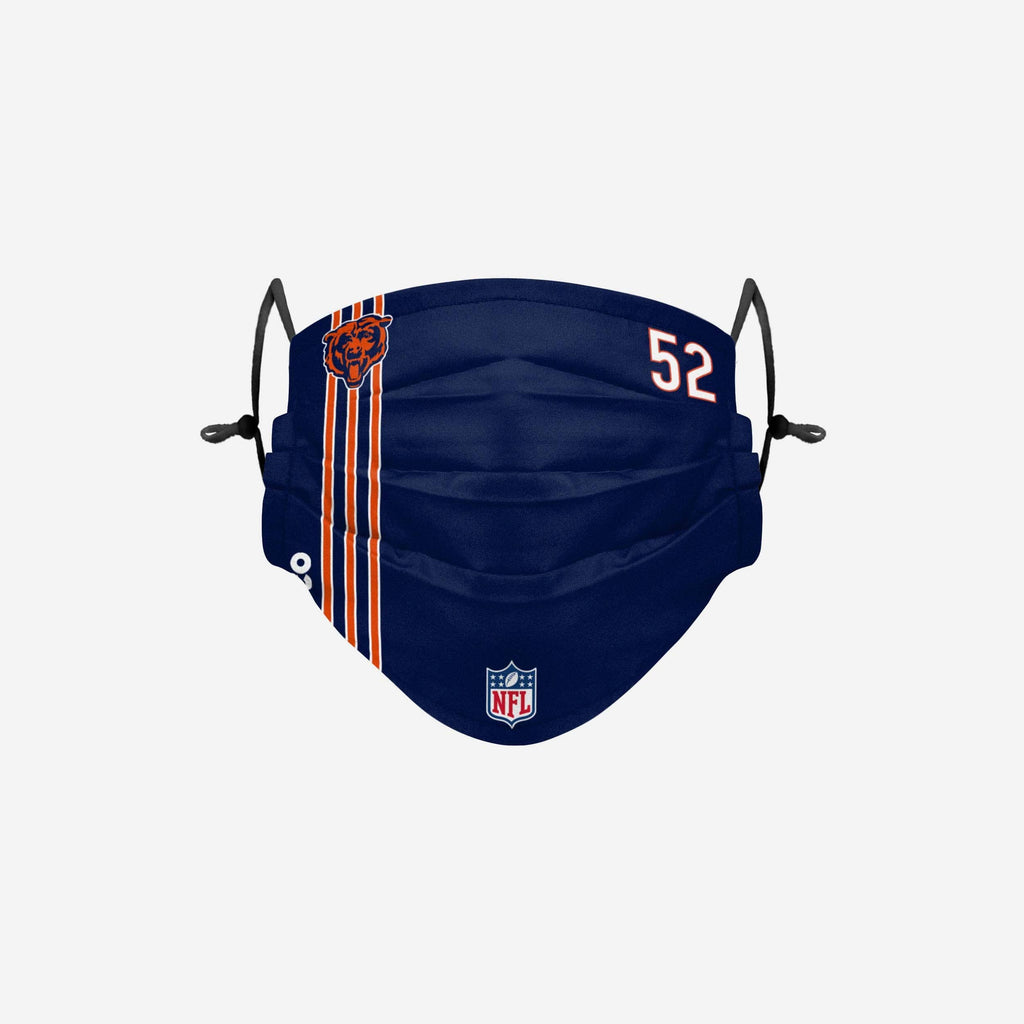 Khalil Mack Chicago Bears On-Field Sideline Face Cover FOCO - FOCO.com