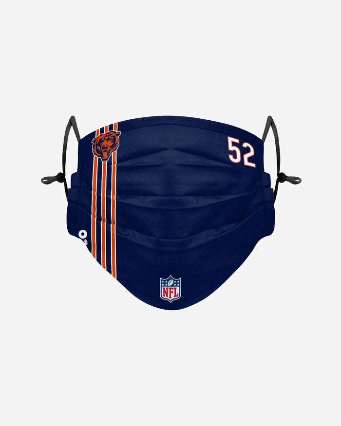 Khalil Mack Chicago Bears On-Field Sideline Face Cover FOCO - FOCO.com