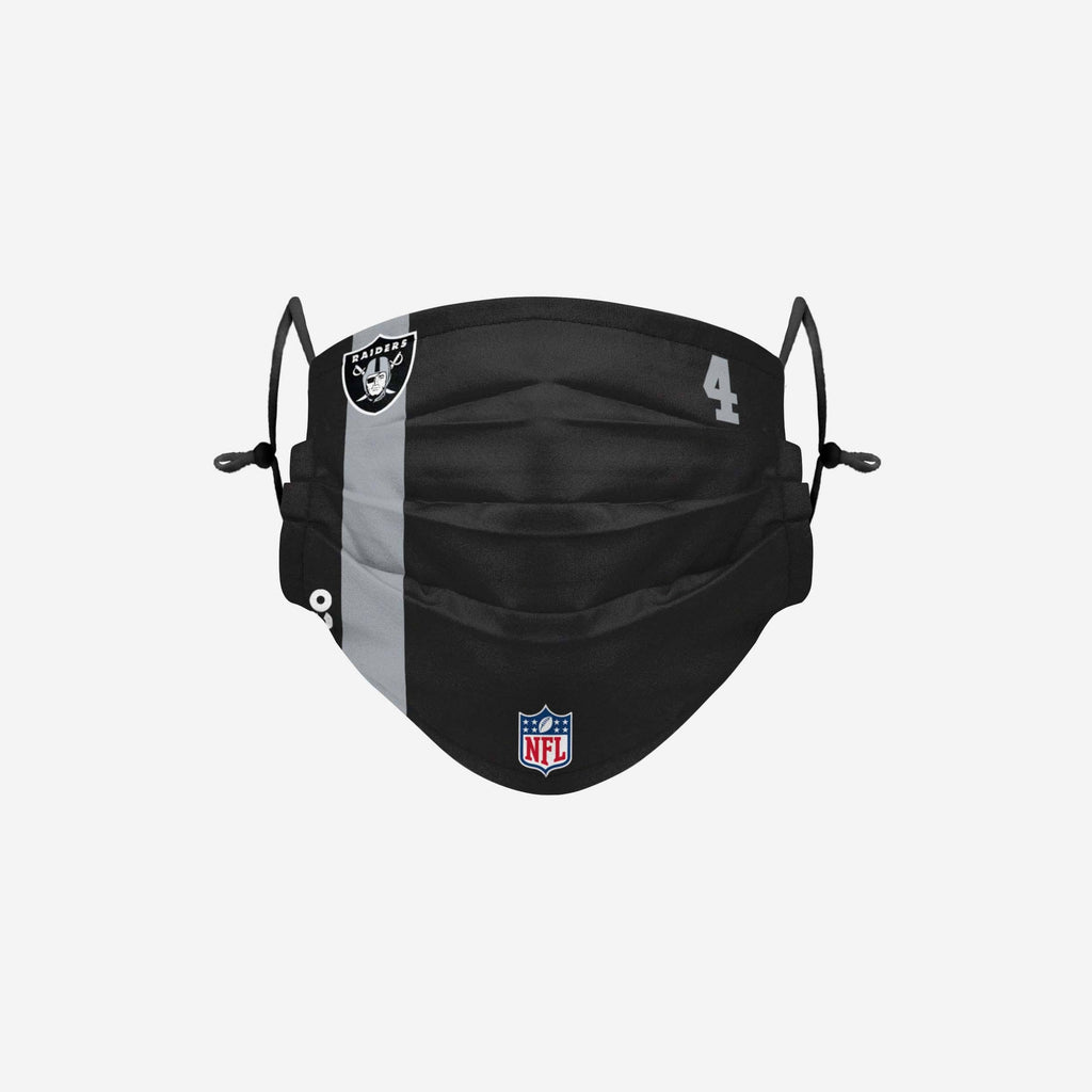 Derek Carr Las Vegas Raiders On-Field Sideline Face Cover FOCO - FOCO.com