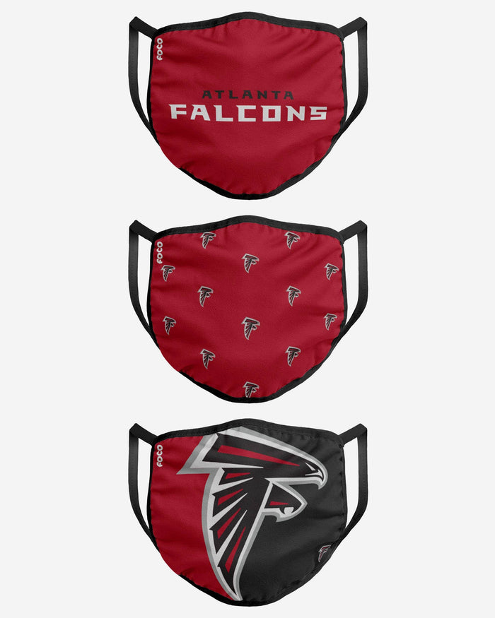 Atlanta Falcons 3 Pack Face Cover FOCO - FOCO.com