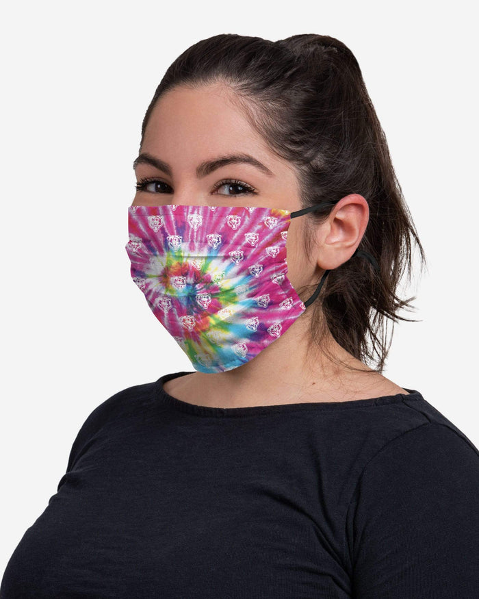 Chicago Bears Pastel Tie-Dye Adjustable Face Cover FOCO - FOCO.com