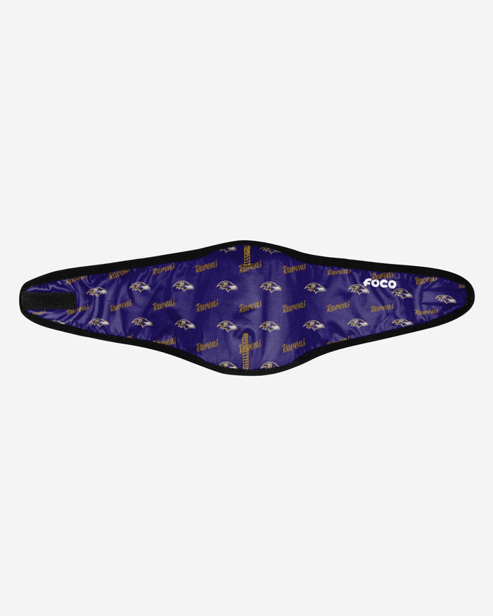 Baltimore Ravens Repeat Script Earband Face Cover FOCO - FOCO.com