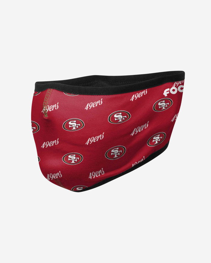 San Francisco 49ers Repeat Script Earband Face Cover FOCO - FOCO.com