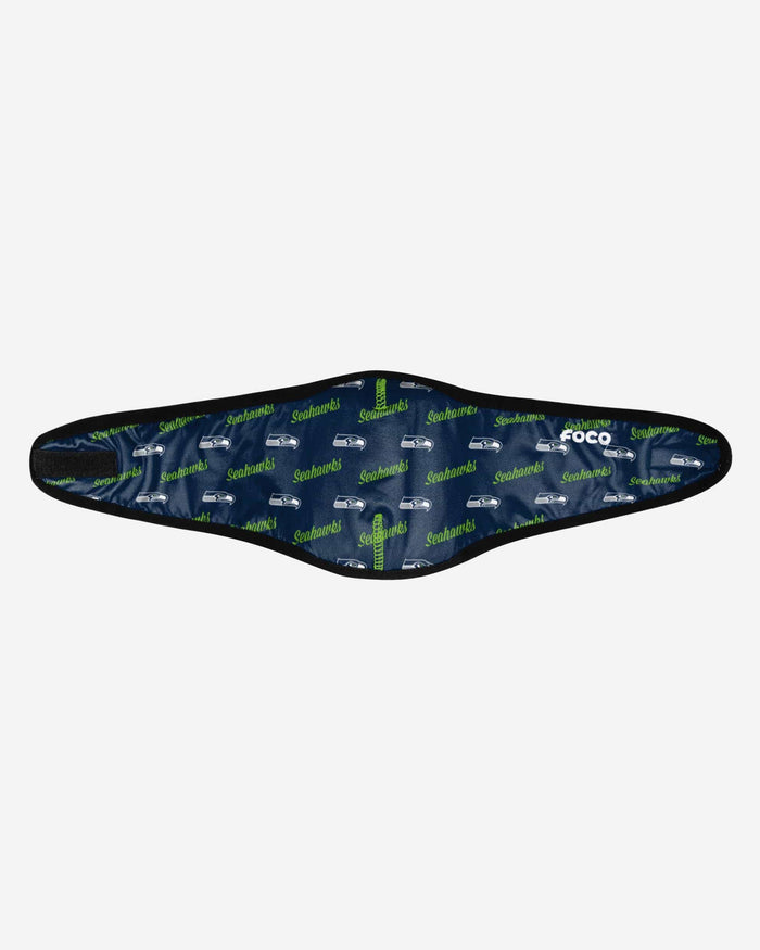Seattle Seahawks Repeat Script Earband Face Cover FOCO - FOCO.com