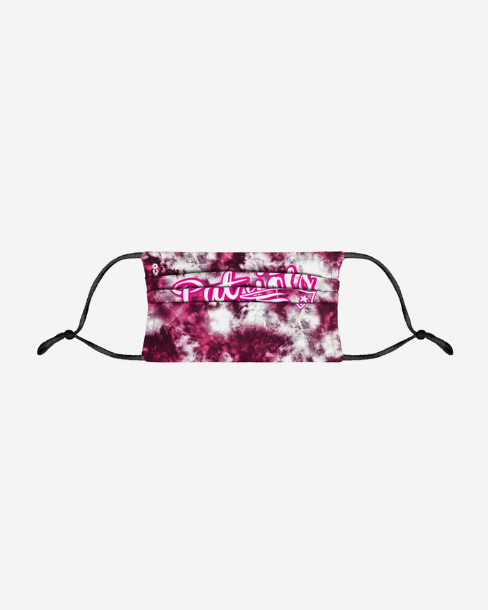 New England Patriots Pink Tie-Dye Adjustable Face Cover FOCO - FOCO.com