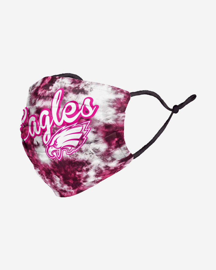 Philadelphia Eagles Pink Tie-Dye Adjustable Face Cover FOCO - FOCO.com