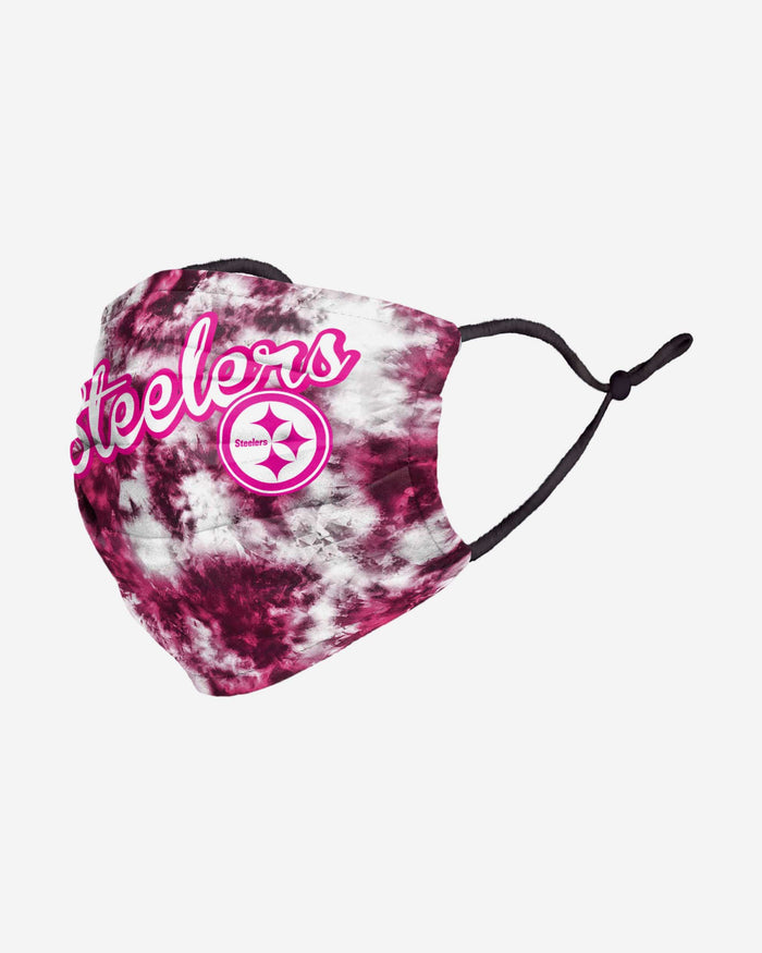 Pittsburgh Steelers Pink Tie-Dye Adjustable Face Cover FOCO - FOCO.com