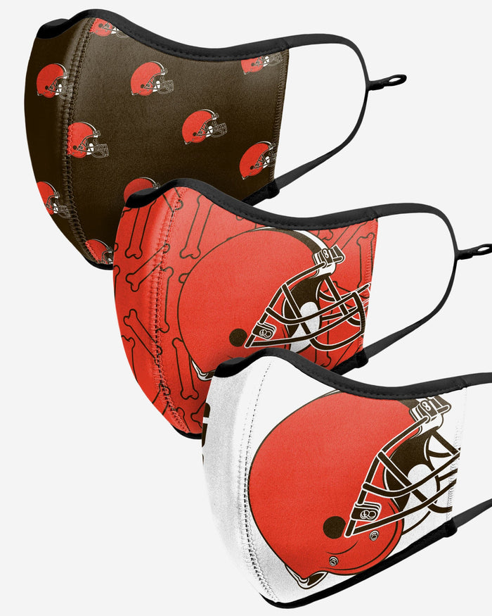 Cleveland Browns Thematic Sport 3 Pack Face Cover FOCO - FOCO.com