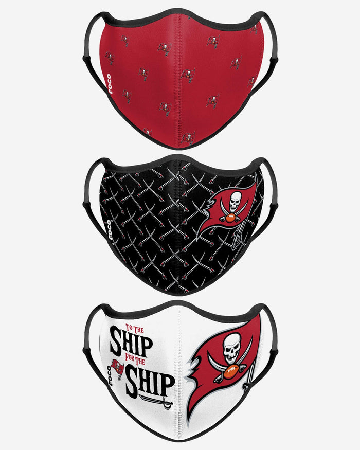 Tampa Bay Buccaneers Thematic Sport 3 Pack Face Cover FOCO - FOCO.com