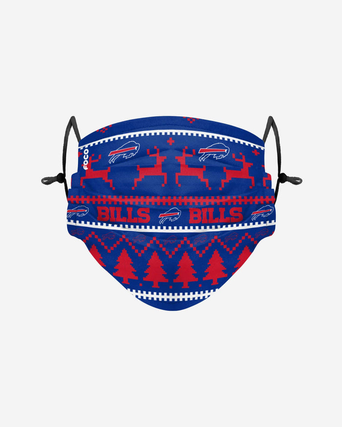 Buffalo Bills Wordmark Holiday Adjustable Face Cover FOCO - FOCO.com