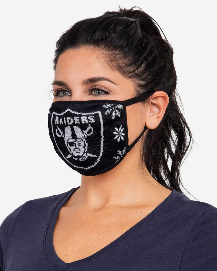 Las Vegas Raiders Womens Knit 2 Pack Face Cover FOCO - FOCO.com