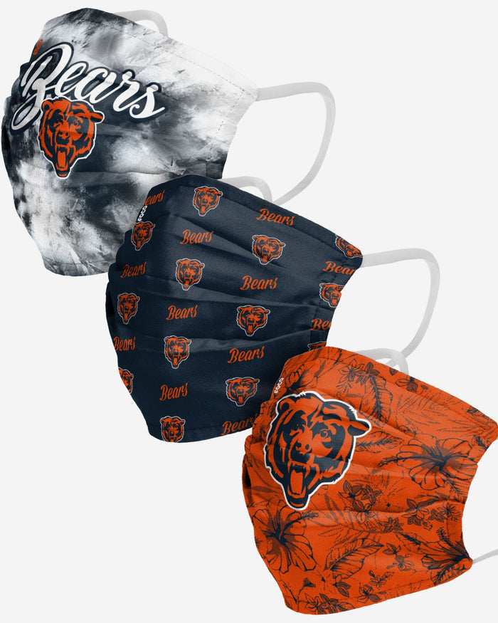 Chicago Bears Womens Matchday 3 Pack Face Cover FOCO - FOCO.com