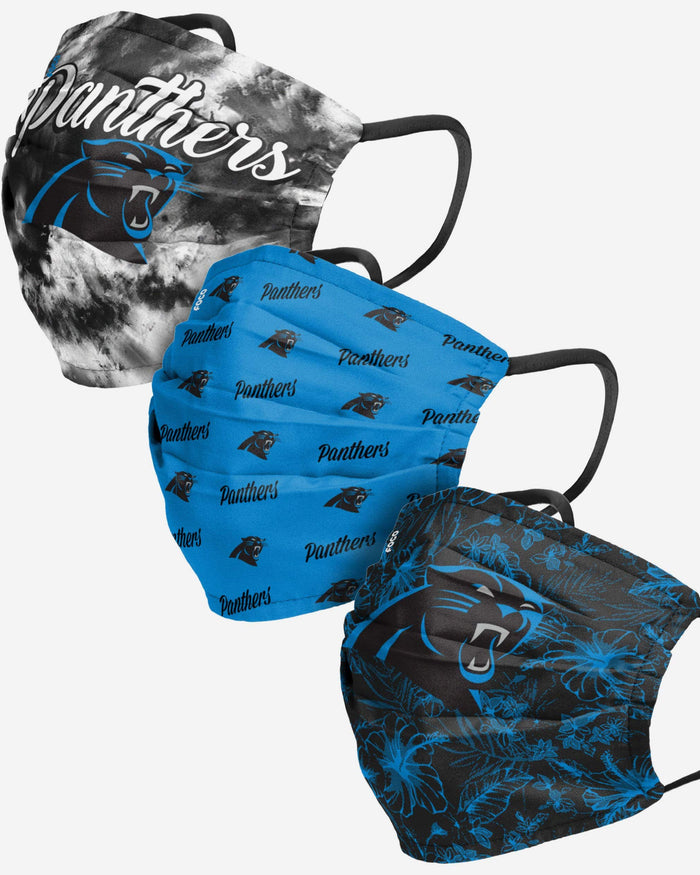 Carolina Panthers Womens Matchday 3 Pack Face Cover FOCO - FOCO.com