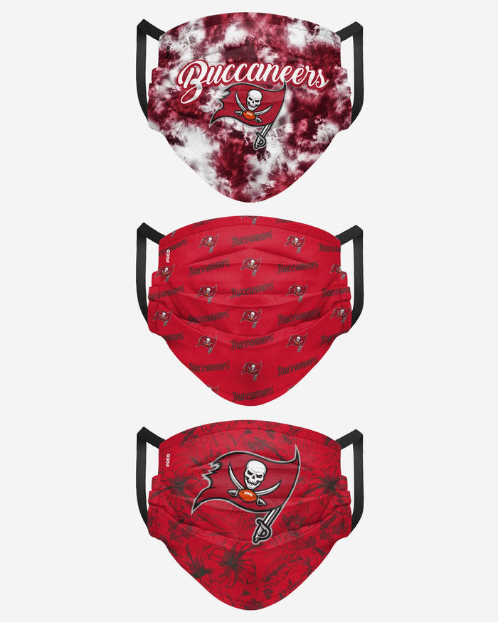 Tampa Bay Buccaneers Womens Matchday 3 Pack Face Cover FOCO - FOCO.com