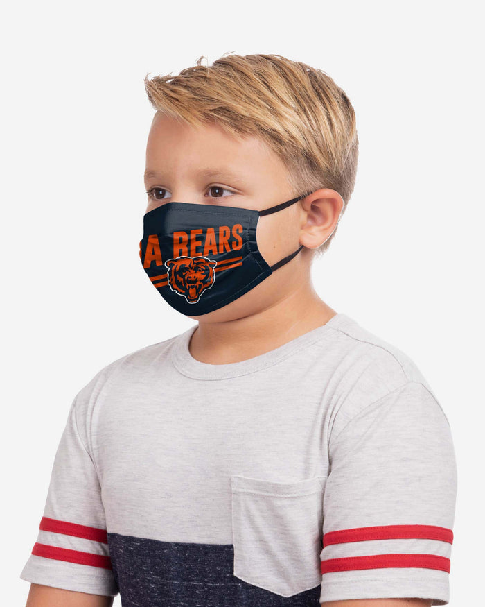 Chicago Bears Youth Rising Stars Adjustable 5 Pack Face Cover FOCO - FOCO.com