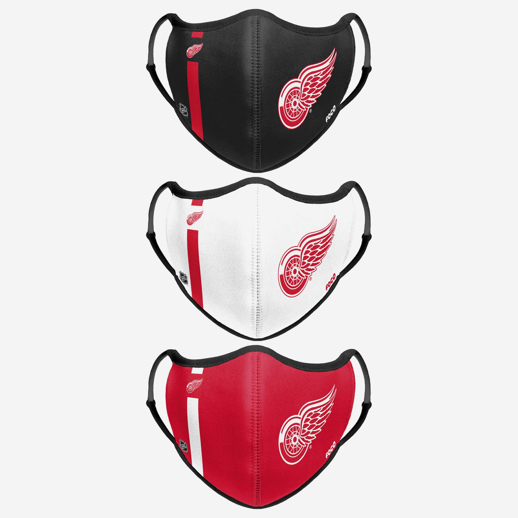 Detroit Red Wings Sport 3 Pack Face Cover FOCO - FOCO.com