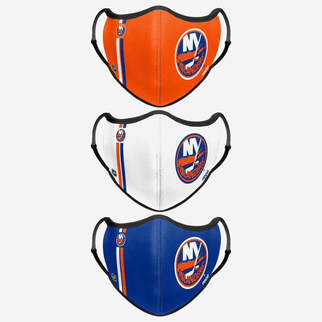 New York Islanders Sport 3 Pack Face Cover FOCO - FOCO.com