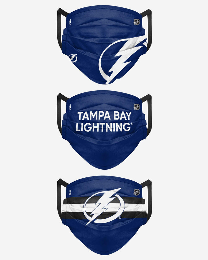 Tampa Bay Lightning Matchday 3 Pack Face Cover FOCO - FOCO.com
