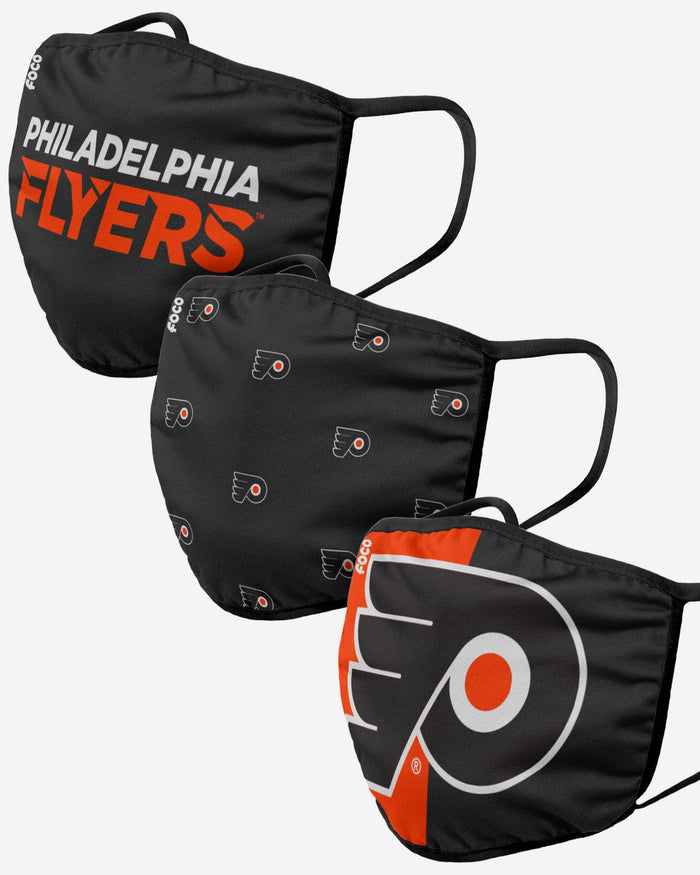Philadelphia Flyers 3 Pack Face Cover FOCO Adult - FOCO.com