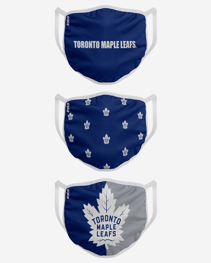 Toronto Maple Leafs 3 Pack Face Cover FOCO - FOCO.com