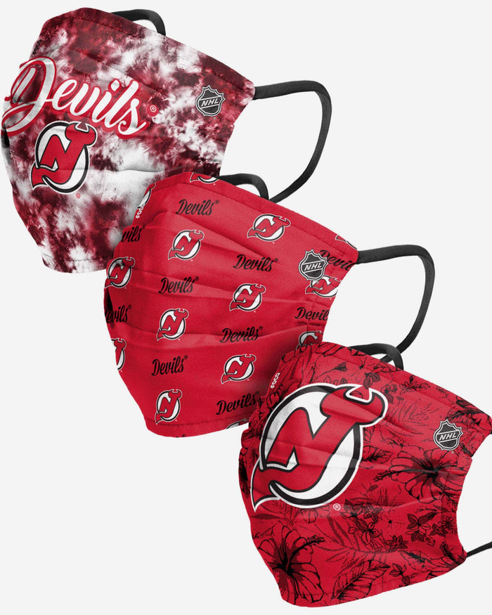 New Jersey Devils Womens Matchday 3 Pack Face Cover FOCO - FOCO.com
