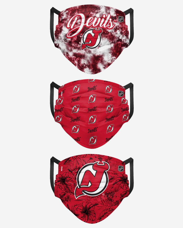 New Jersey Devils Womens Matchday 3 Pack Face Cover FOCO - FOCO.com