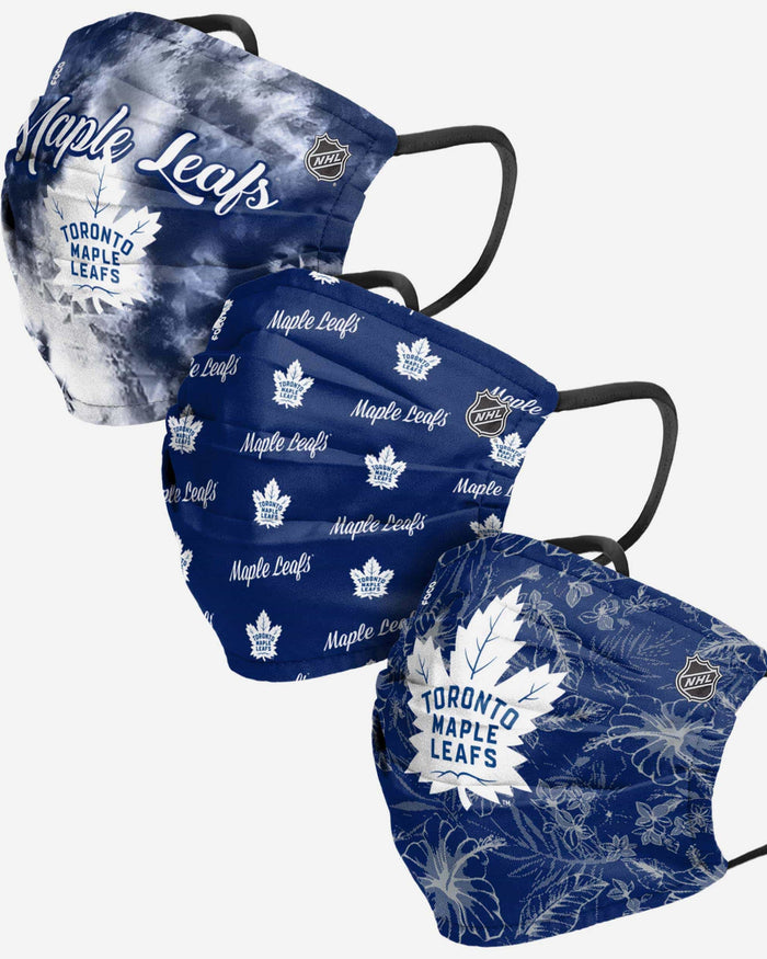 Toronto Maple Leafs Womens Matchday 3 Pack Face Cover FOCO - FOCO.com