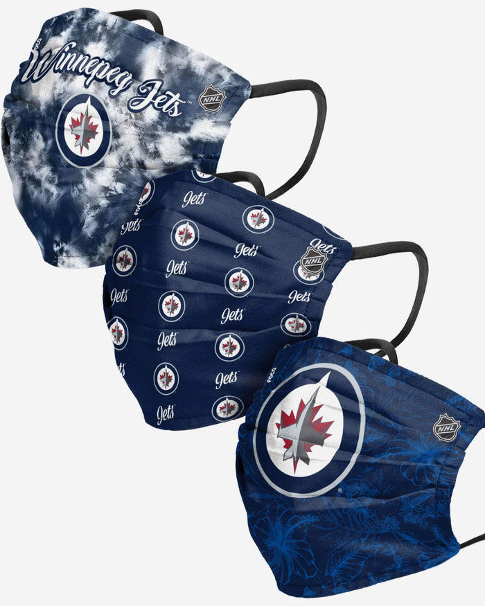 Winnipeg Jets Womens Matchday 3 Pack Face Cover FOCO - FOCO.com