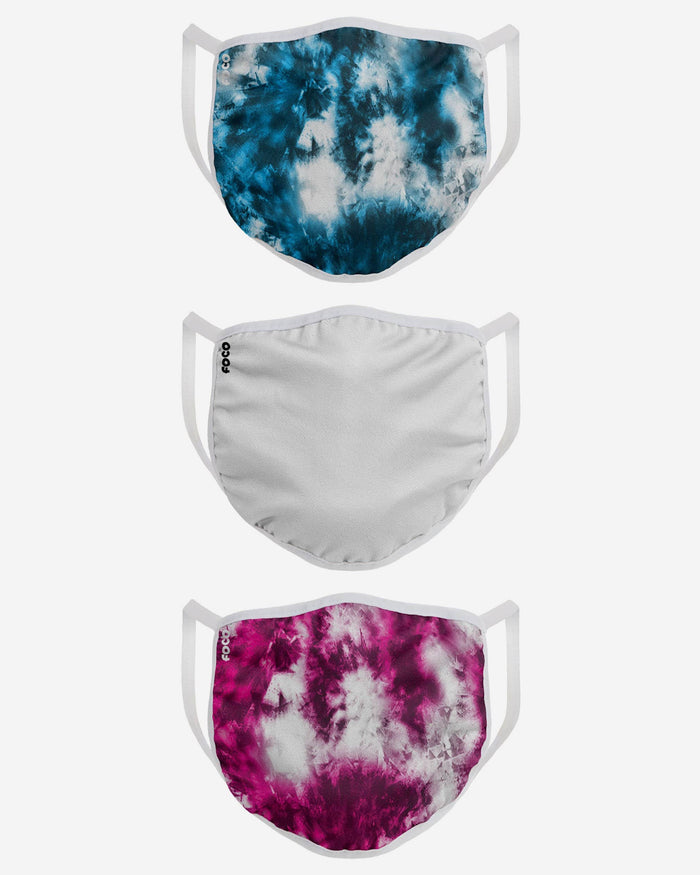 Blue & Pink Tie-Dye 3 Pack Face Cover FOCO - FOCO.com