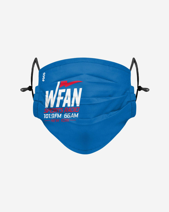 WFAN Solid Big Logo Pleated Face Cover FOCO - FOCO.com