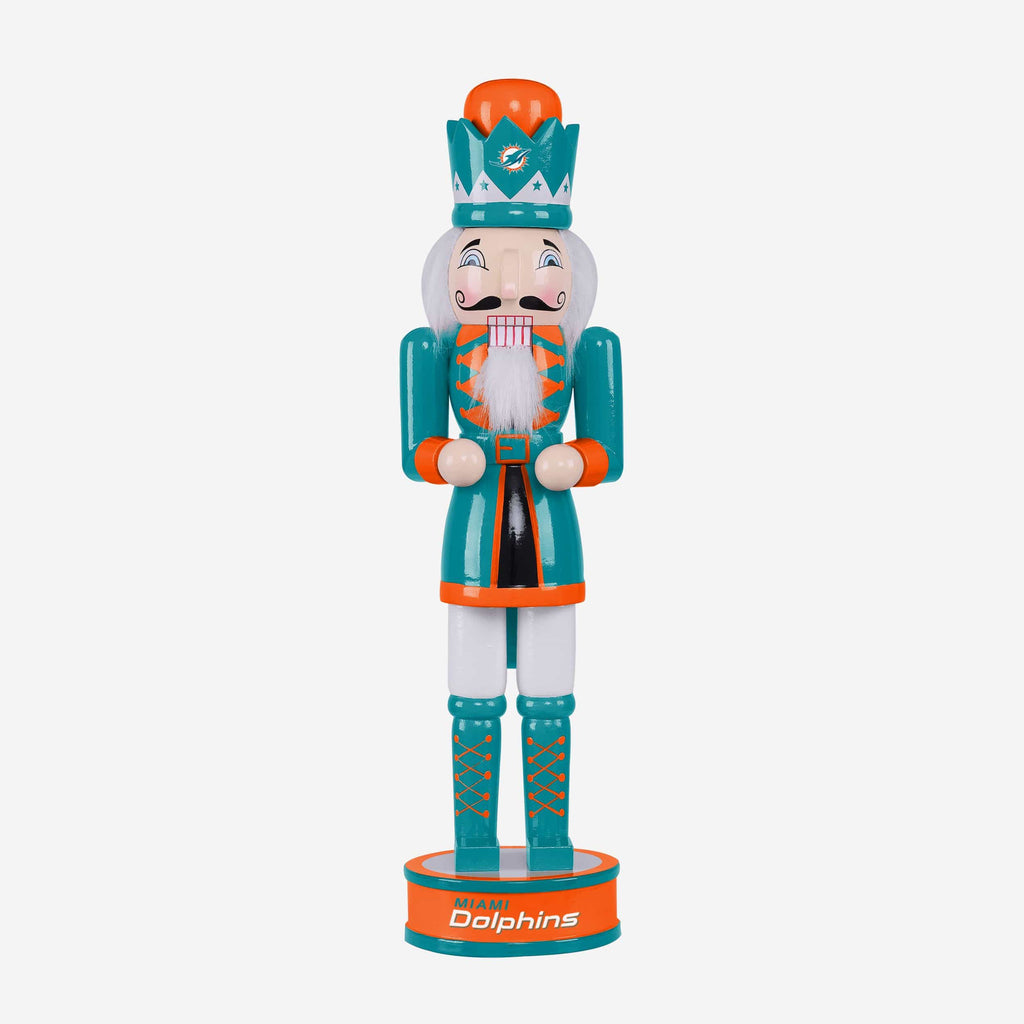 Miami Dolphins Team Spirit Nutcracker FOCO - FOCO.com