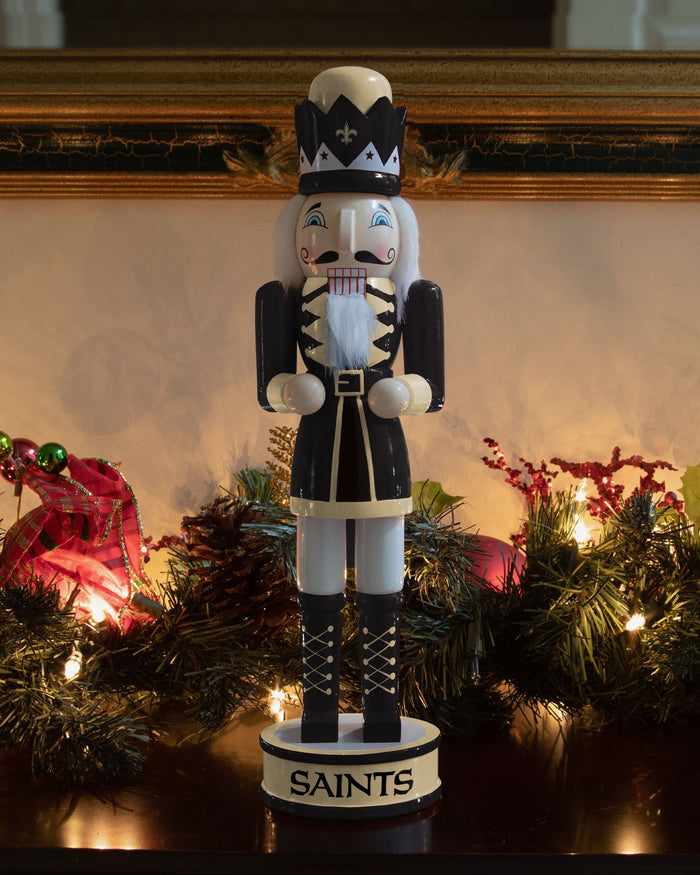 New Orleans Saints Team Spirit Nutcracker FOCO - FOCO.com