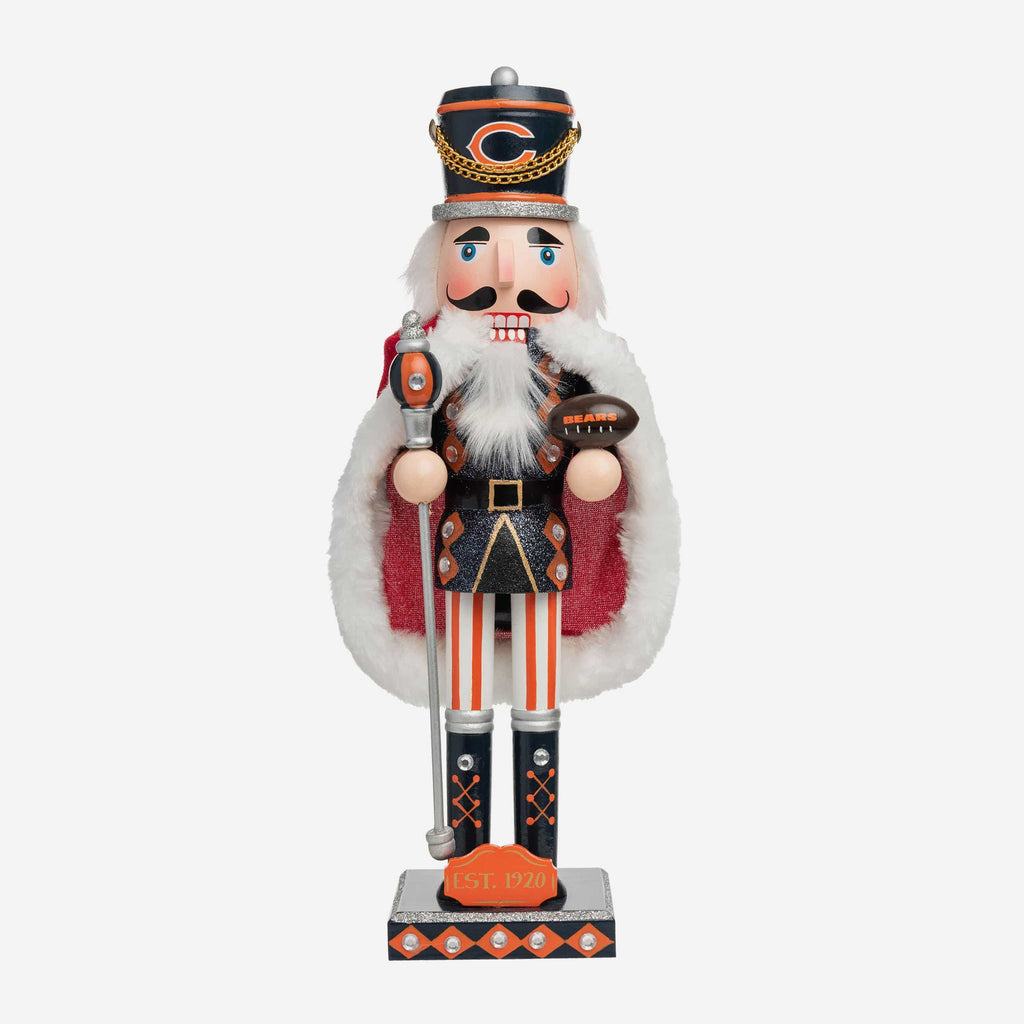 Chicago Bears Glitter Nutcracker FOCO - FOCO.com