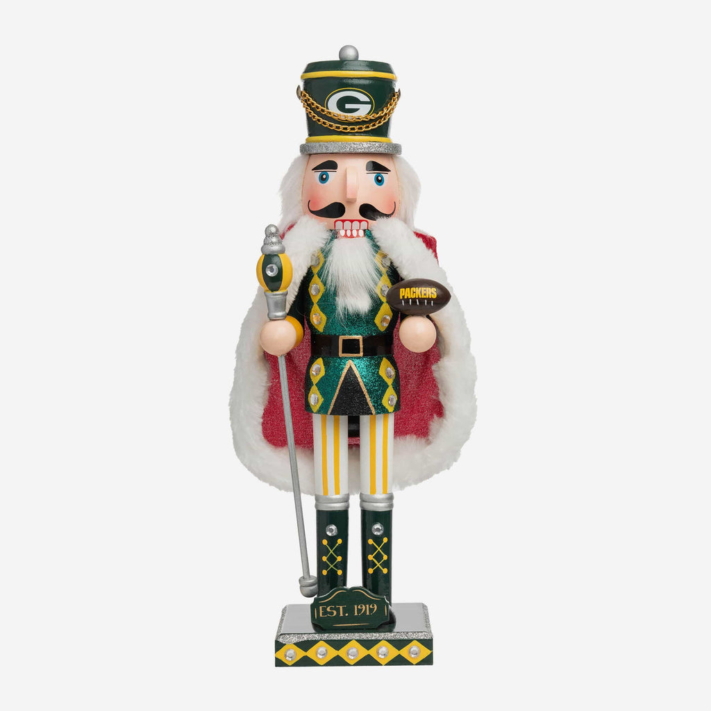 Green Bay Packers Glitter Nutcracker FOCO - FOCO.com