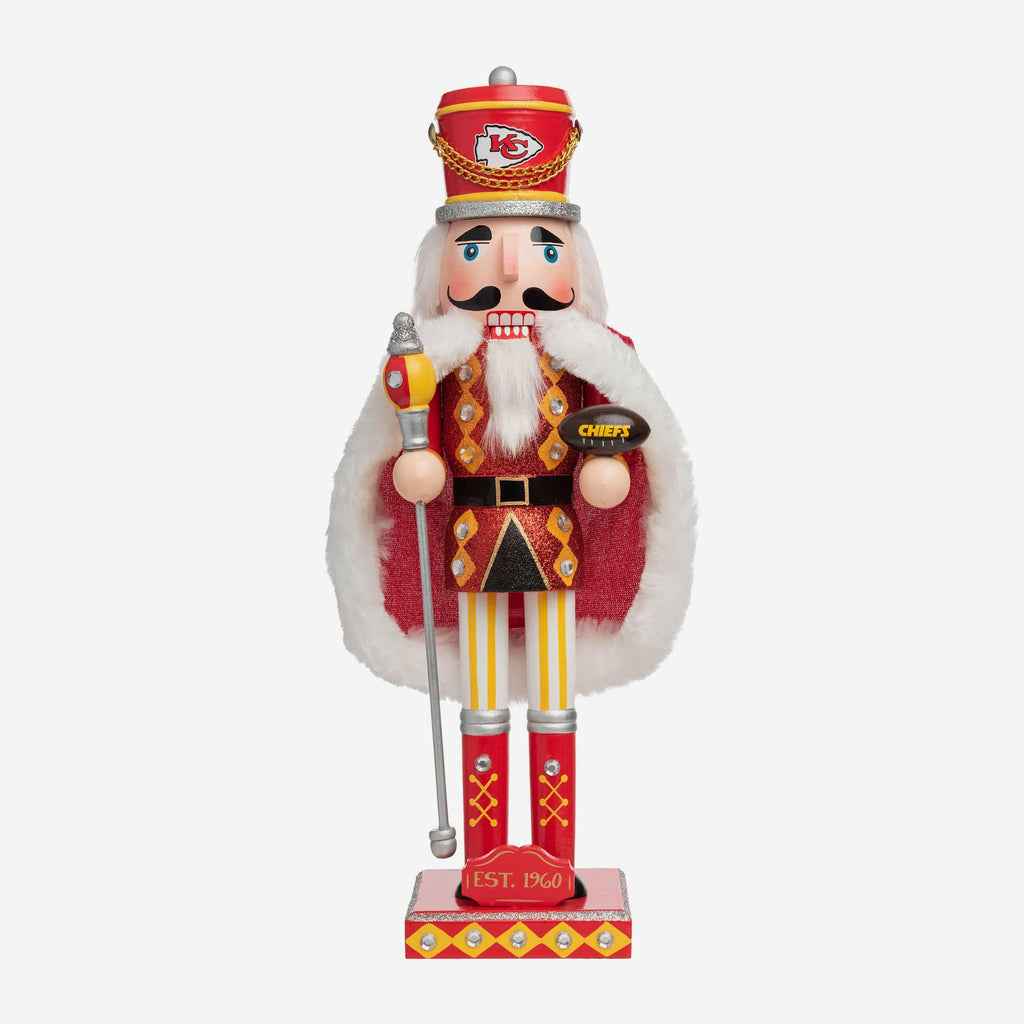 Kansas City Chiefs Glitter Nutcracker FOCO - FOCO.com