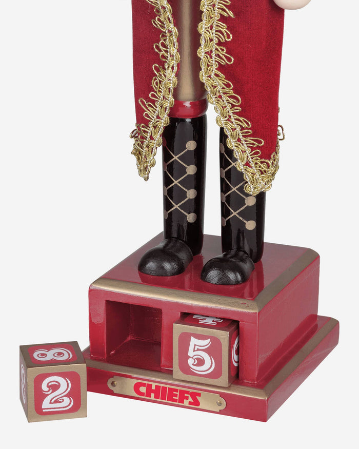 Kansas City Chiefs Countdown Nutcracker FOCO - FOCO.com