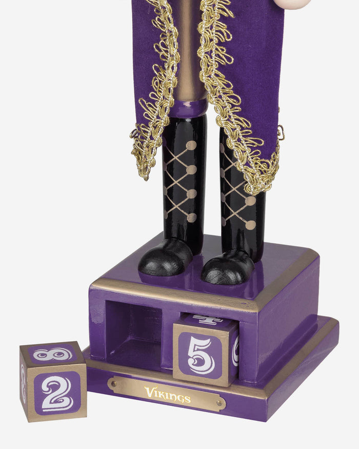 Minnesota Vikings Countdown Nutcracker FOCO - FOCO.com