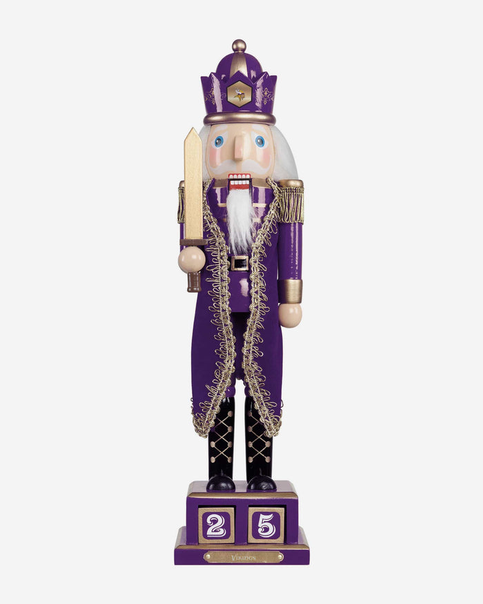 Minnesota Vikings Countdown Nutcracker FOCO - FOCO.com