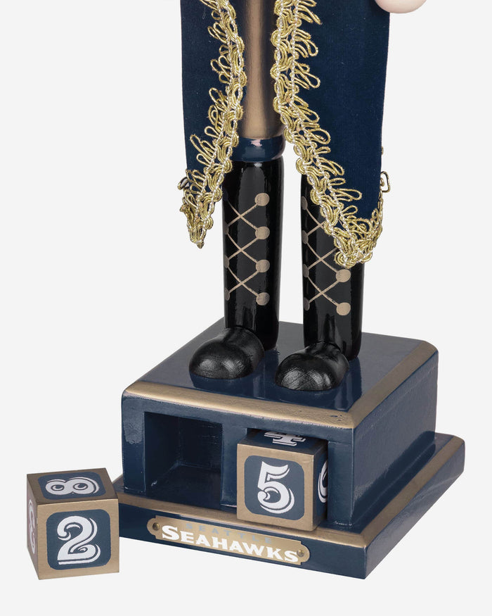 Seattle Seahawks Countdown Nutcracker FOCO - FOCO.com