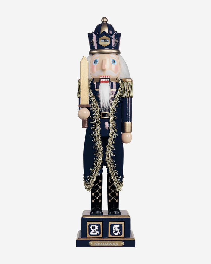 Seattle Seahawks Countdown Nutcracker FOCO - FOCO.com