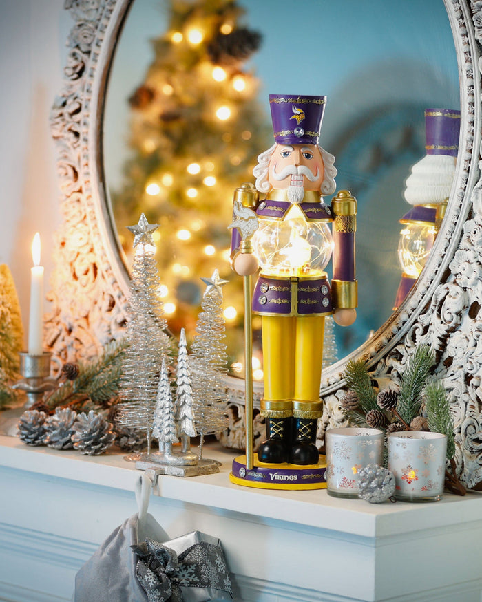 Minnesota Vikings Light Up Nutcracker FOCO - FOCO.com