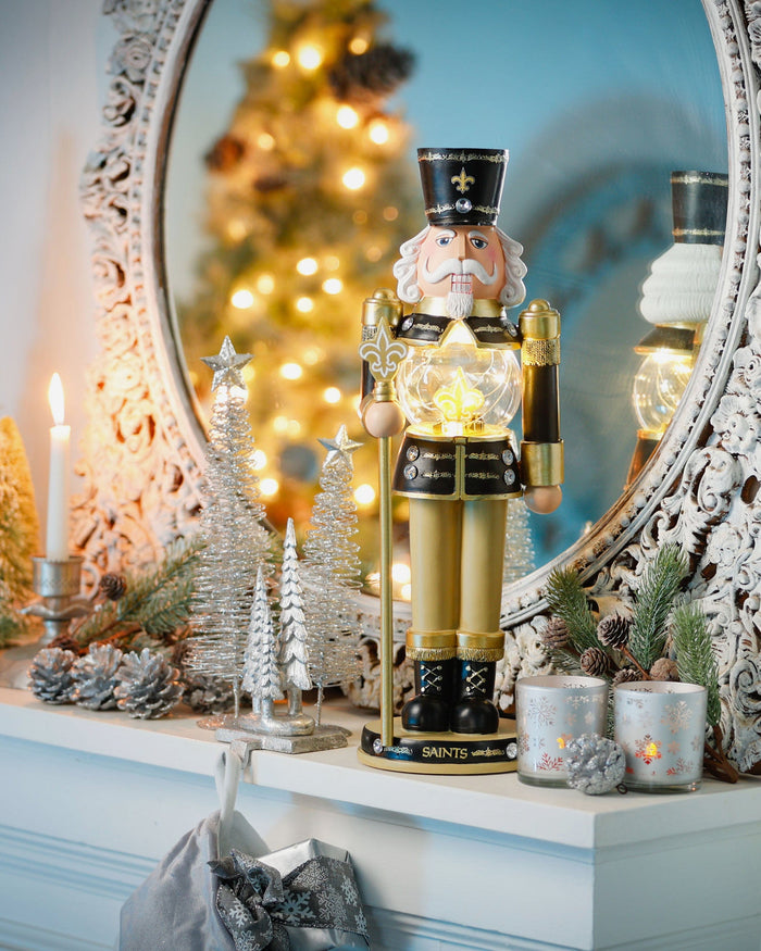 New Orleans Saints Light Up Nutcracker FOCO - FOCO.com