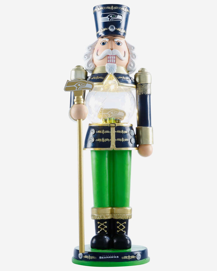Seattle Seahawks Light Up Nutcracker FOCO - FOCO.com