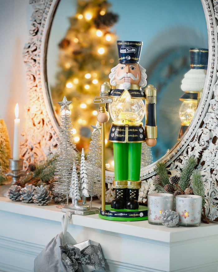 Seattle Seahawks Light Up Nutcracker FOCO - FOCO.com